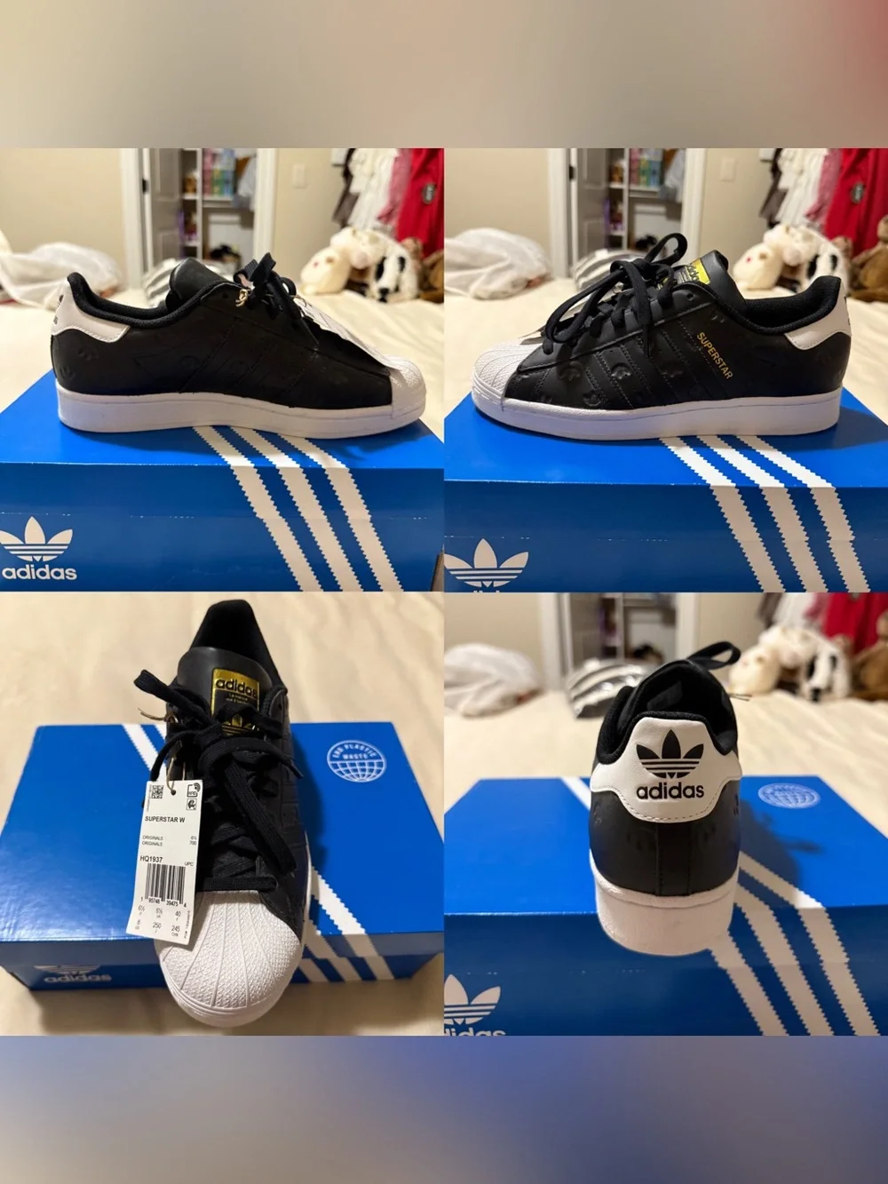 Adidas Superstar Black/White Sneakers